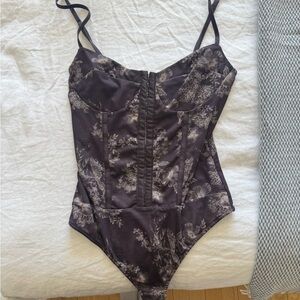 free people rhythm bodysuit lace